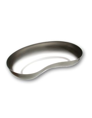 Nierenschalen, Edelstahl, ca. 24,5 cm lang