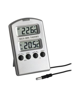 Maxima-Minima-Thermometer, elektronisch -10°C - +50°C (-50°C - +60°C)