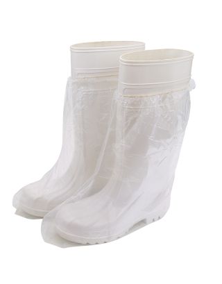 PE Überstiefel, TRANSPARENT, gehämmert - 400 Stk.
