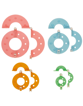 Bastelwerkzeug "Pompon-Maker" - 4 Stk.