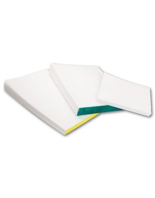 Anmischblock gewachstes Papier und ungewachstes Papier