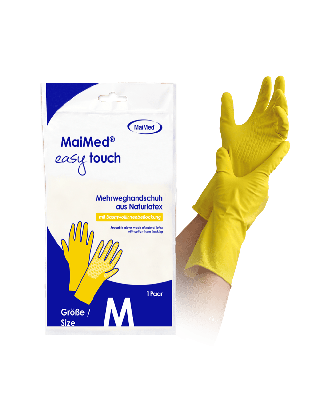 MaiMed Haushaltshandschuhe easy touch gelb