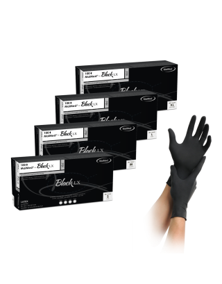MaiMed Black LX - Latex Einmalhandschuhe