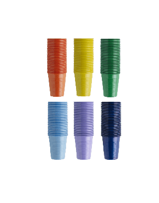 Monoart Mundspülbecher Colourmix - 180 ml - 3000 Stk.