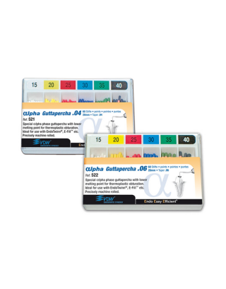 VDW αlpha Guttapercha Taper.04 und .06