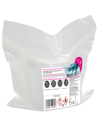 Desinfektionstücher Plus Soft, lemon - 90 Stk.