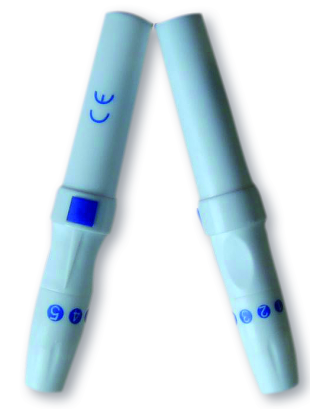 Blutentnahmegerät mit verstellbarer Einstichtiefe