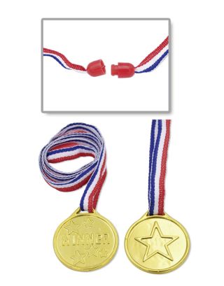 Miratoi Nr 21 - Goldmedaille aus Kunststoff - 50 Stk.