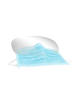 Monoart Mund- und Augenschutz mit Gummizug blau – 25 Stk.