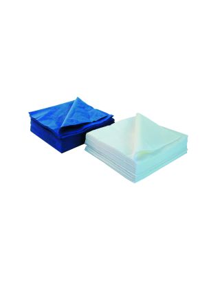 Monoart Zelltuchservietten blau, weiß, 2- lagig, 3- lagig, 4- lagig, 40x40cm, 1/4 Falz