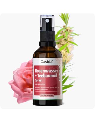 Rosenwasser + Teebaumöl - 50 ml