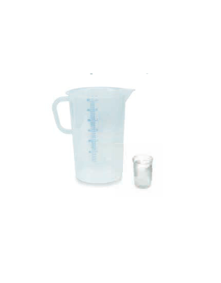 Messbecher und Löffel