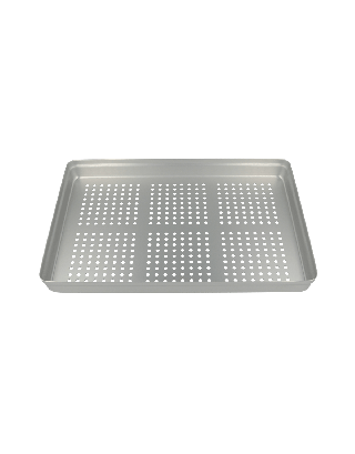 Eurotray Aluminium Norm-Tray Deckel gelocht silber